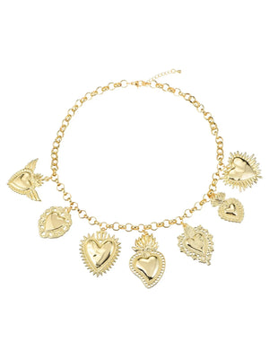 Coeur Ardent Heart Golden Necklace