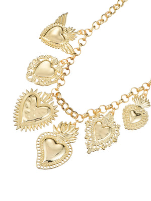 Coeur Ardent Heart Golden Necklace