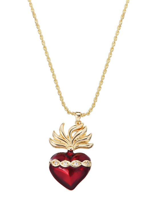 Coeur Ardent Heart Pendant Necklace