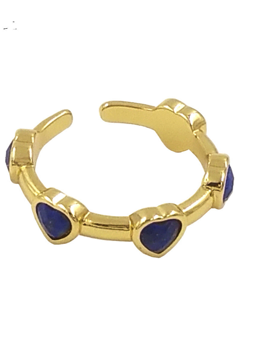 Colorful Stone Small Love Ring